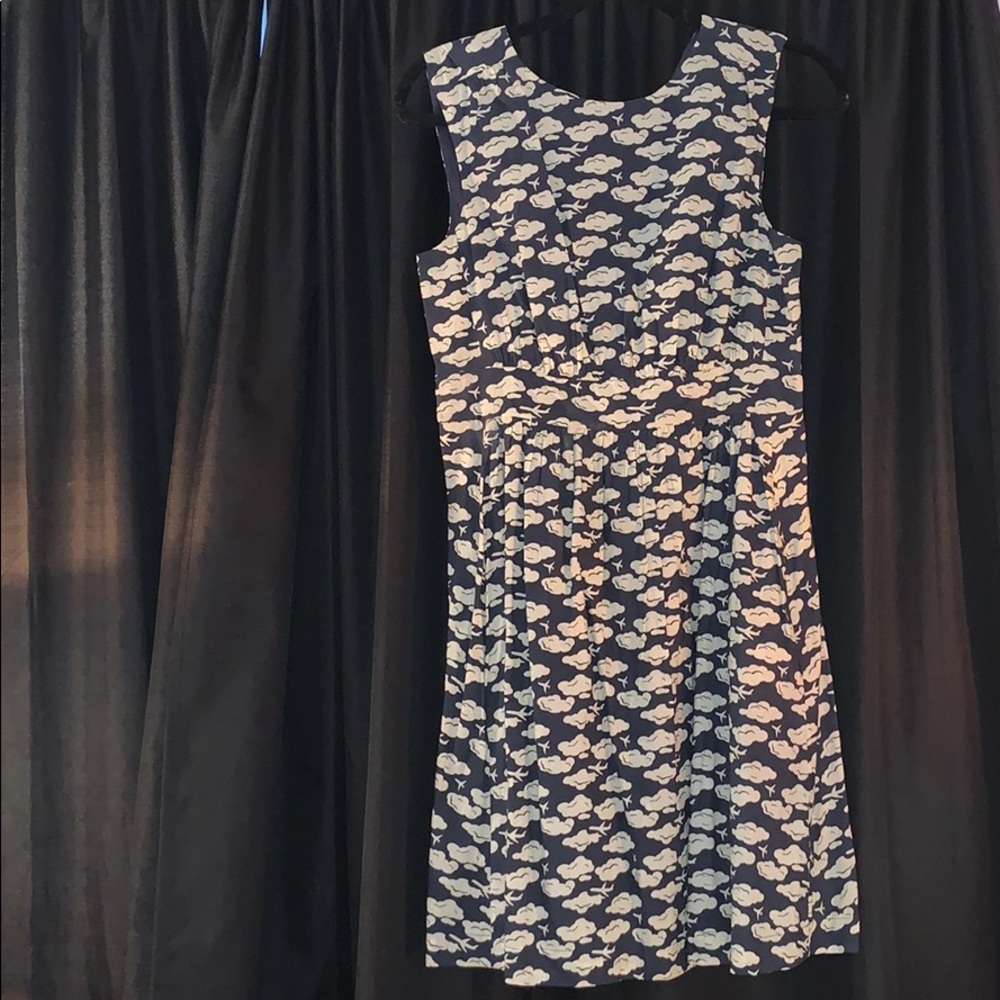 Emily and fin airplane and cloud dress